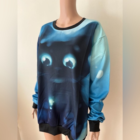 Brand new unisex 3D print pullover sweater fashion long sleeved shirt top size L - Picture 5 of 7